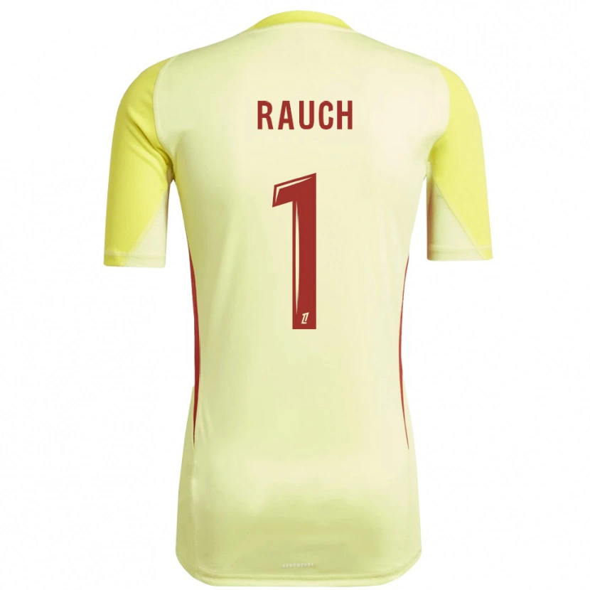 Danxen Herren Hugo Rauch #1 Trikot Hellgelb Rot Torwarttrikot 2025/26