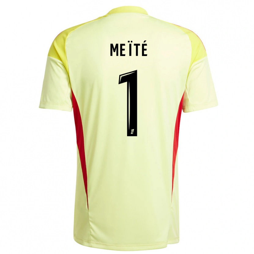 Danxen Herren Ibrahim Meïté #1 Trikot Hellgelb Schwarz Torwarttrikot 2025/26