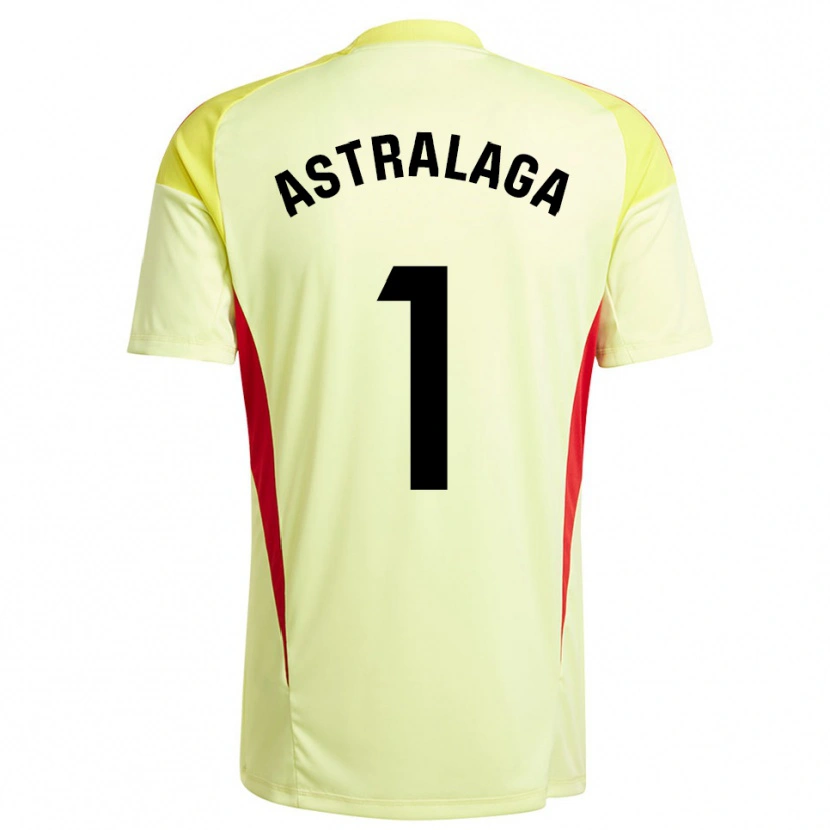 Danxen Herren Ander Astralaga #1 Trikot Hellgelb Schwarz Torwarttrikot 2025/26