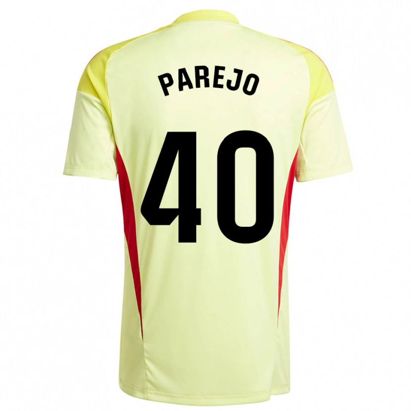 Danxen Herren Jesús Parejo #40 Trikot Hellgelb Schwarz Torwarttrikot 2025/26