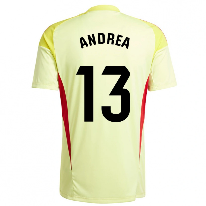 Danxen Herren Andrea Romero Burgos #13 Trikot Hellgelb Schwarz Torwarttrikot 2025/26