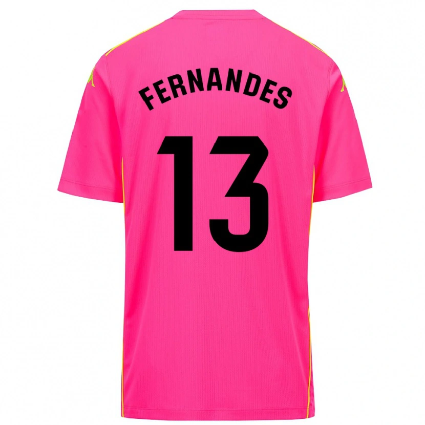 Danxen Herren Guilherme Fernandes #13 Trikot Tiefpink Schwarz Torwarttrikot 2025/26