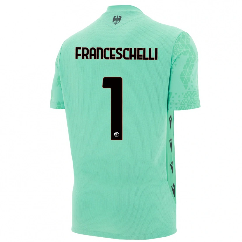 Danxen Herren Matteo Franceschelli #1 Trikot Mint Blau Schwarz Torwarttrikot 2025/26