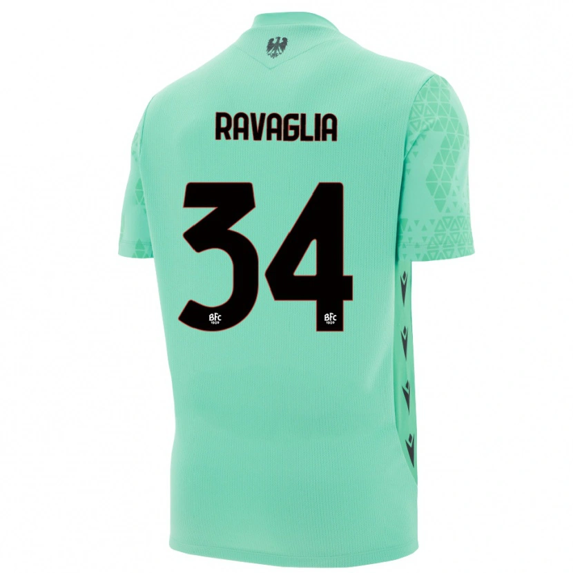 Danxen Herren Federico Ravaglia #34 Trikot Mint Blau Schwarz Torwarttrikot 2025/26