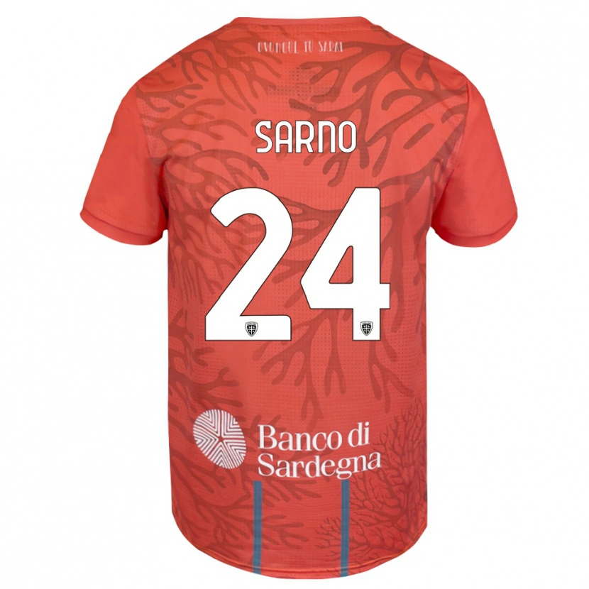 Danxen Herren Vincenzo Sarno #24 Trikot Orange Rot Weiß Torwarttrikot 2025/26