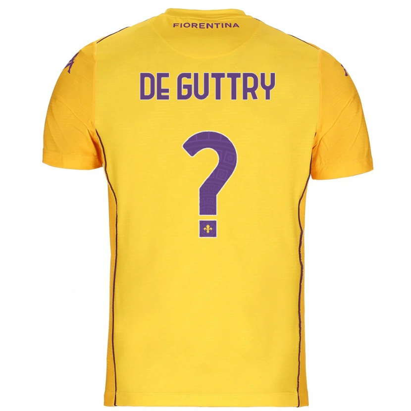 Danxen Herren Elia De Guttry #0 Trikot Orange Gelb Lila Torwarttrikot 2025/26