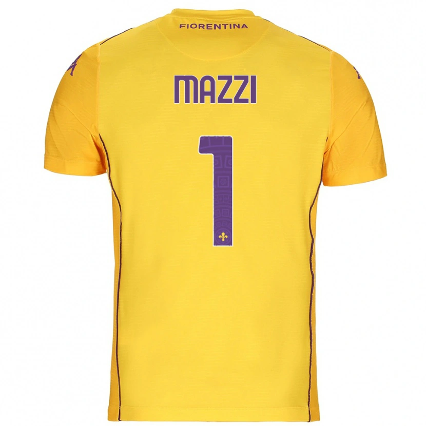 Danxen Herren Tommaso Mazzi #1 Trikot Orange Gelb Lila Torwarttrikot 2025/26
