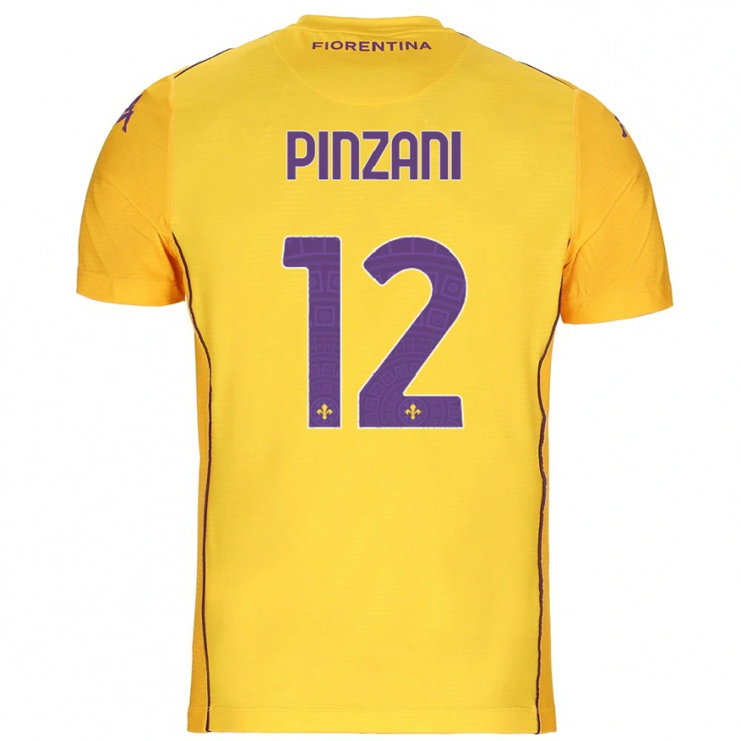 Danxen Herren Lorenzo Pinzani #12 Trikot Orange Gelb Lila Torwarttrikot 2025/26