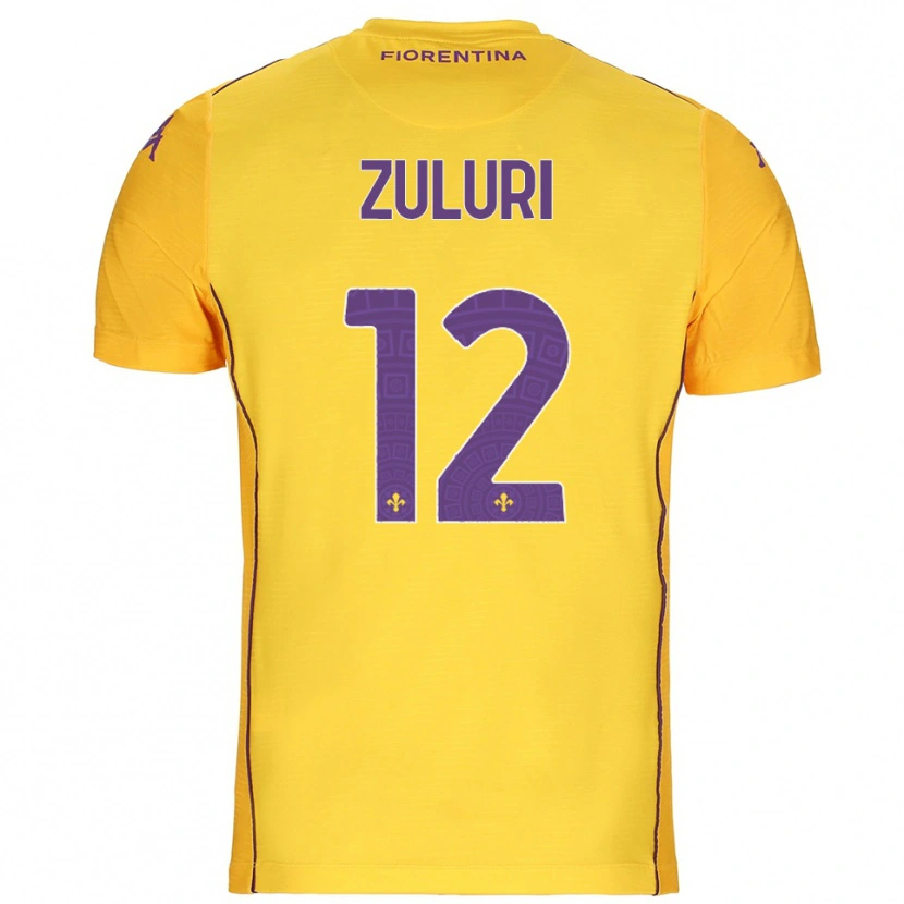 Danxen Herren Athena Zuluri #12 Trikot Orange Gelb Lila Torwarttrikot 2025/26
