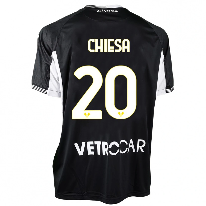 Danxen Herren Mattia Chiesa #20 Trikot Schwarz Weiß Torwarttrikot 2025/26