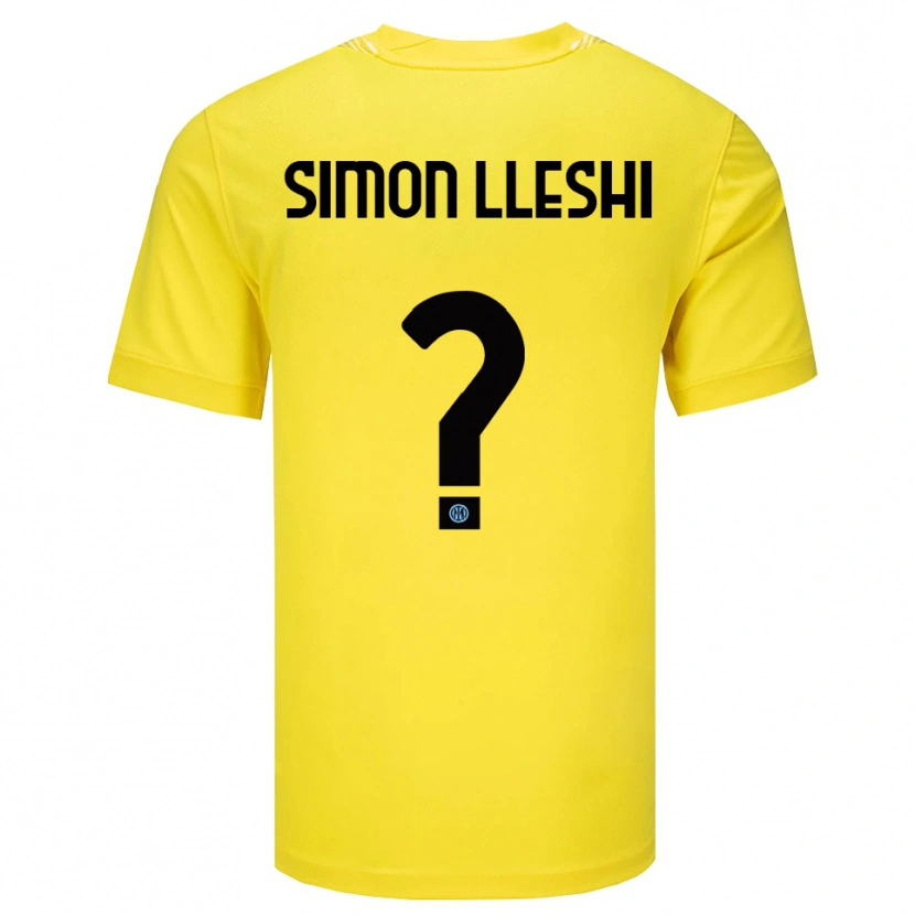 Danxen Herren Simon Lleshi #0 Trikot Hellgelb Schwarz Torwarttrikot 2025/26