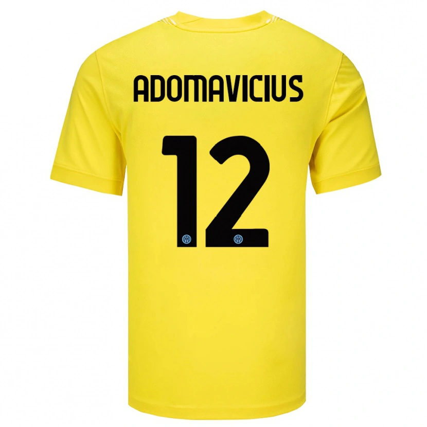 Danxen Herren Henrikas Adomavicius #12 Trikot Hellgelb Schwarz Torwarttrikot 2025/26