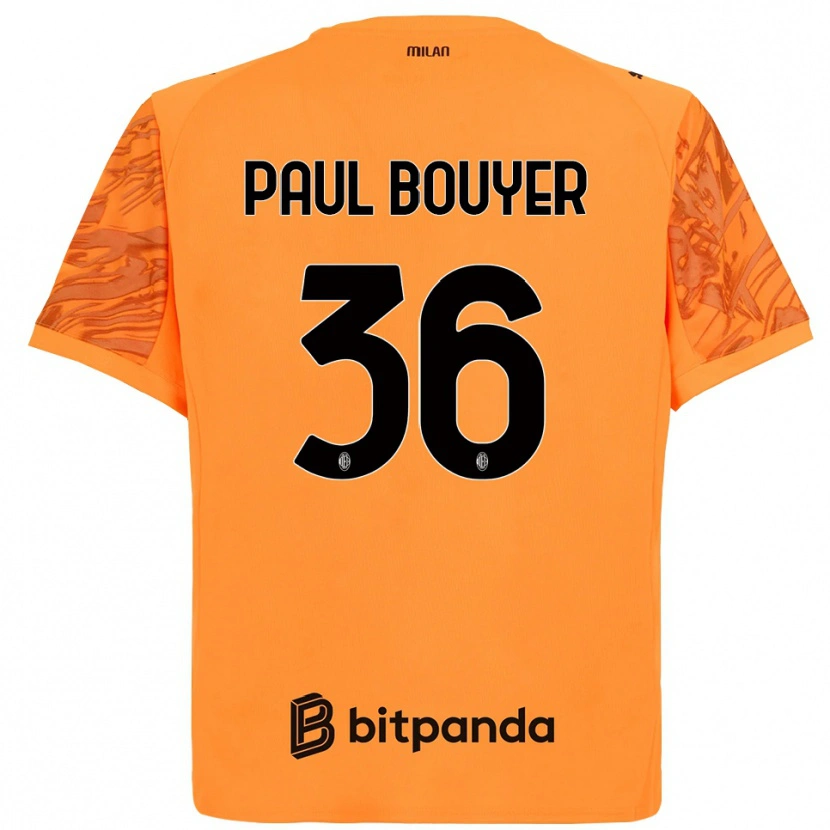 Danxen Herren Léo Paul Bouyer #36 Trikot Orange Gelb Schwarz Torwarttrikot 2025/26