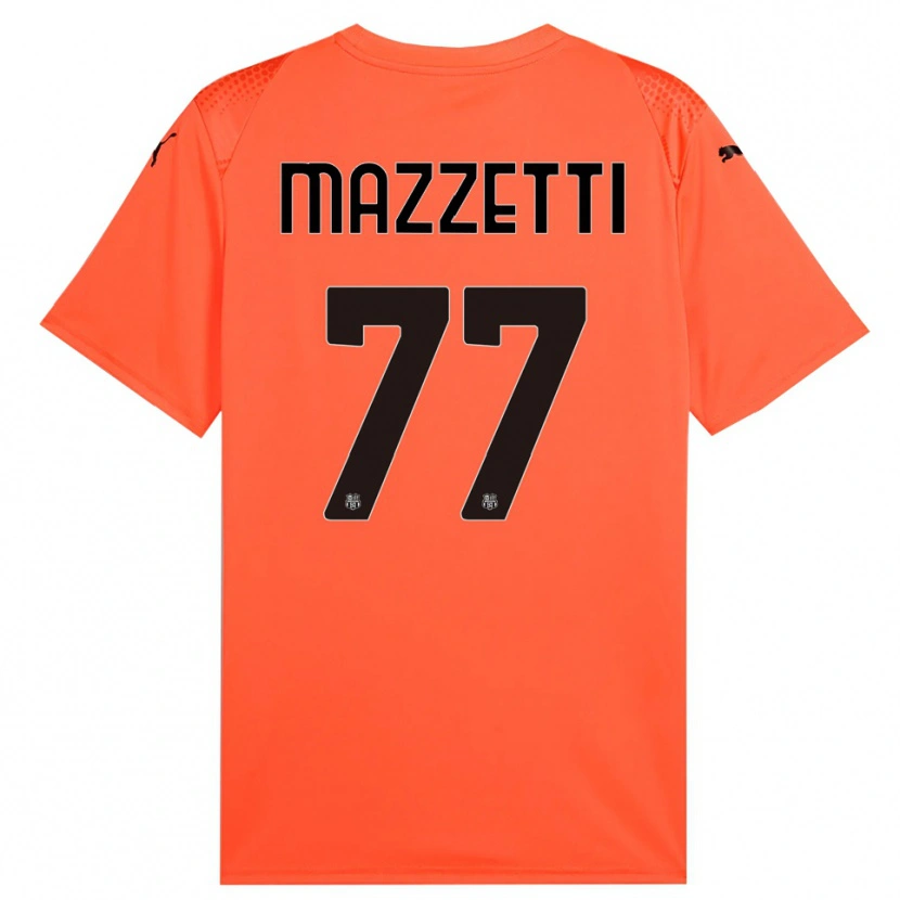 Danxen Herren Riccardo Mazzetti #77 Trikot Orange Schwarz Torwarttrikot 2025/26