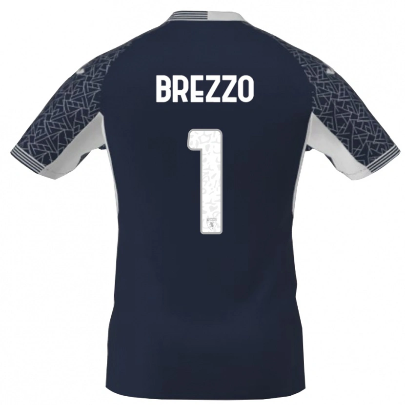 Danxen Herren Matteo Brezzo #1 Trikot Blau Schwarz Weiß Torwarttrikot 2025/26