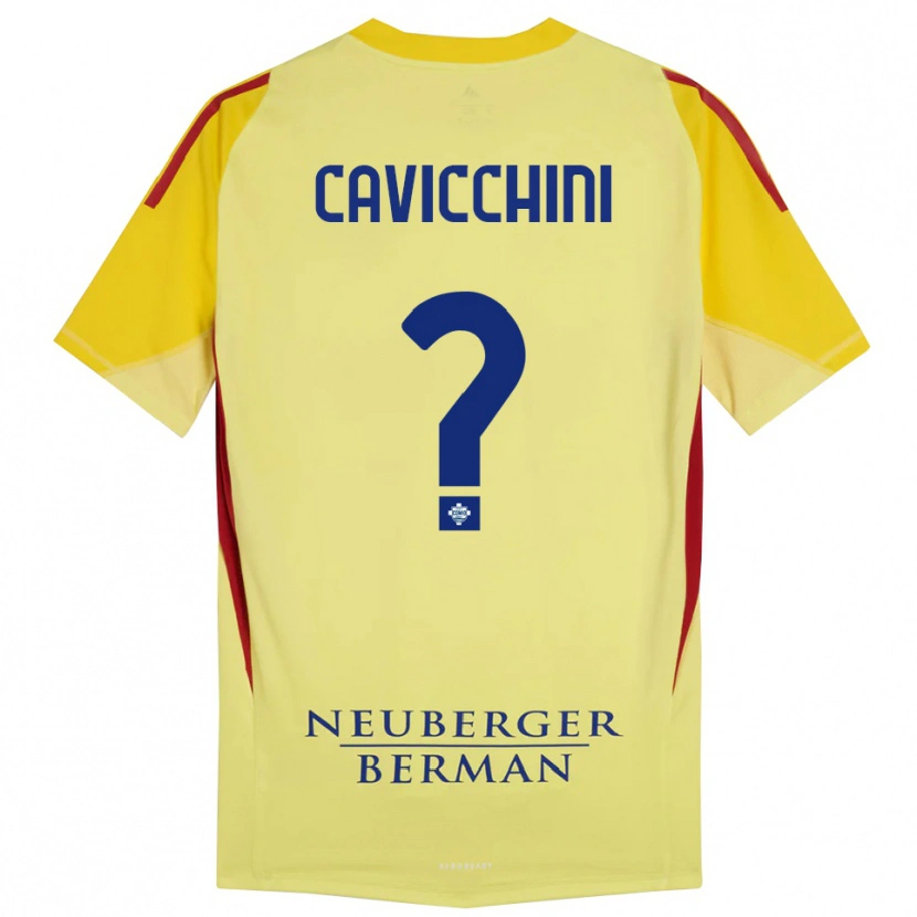 Danxen Herren Leonardo Cavicchini #0 Trikot Hellgelb Schwarz Torwarttrikot 2025/26