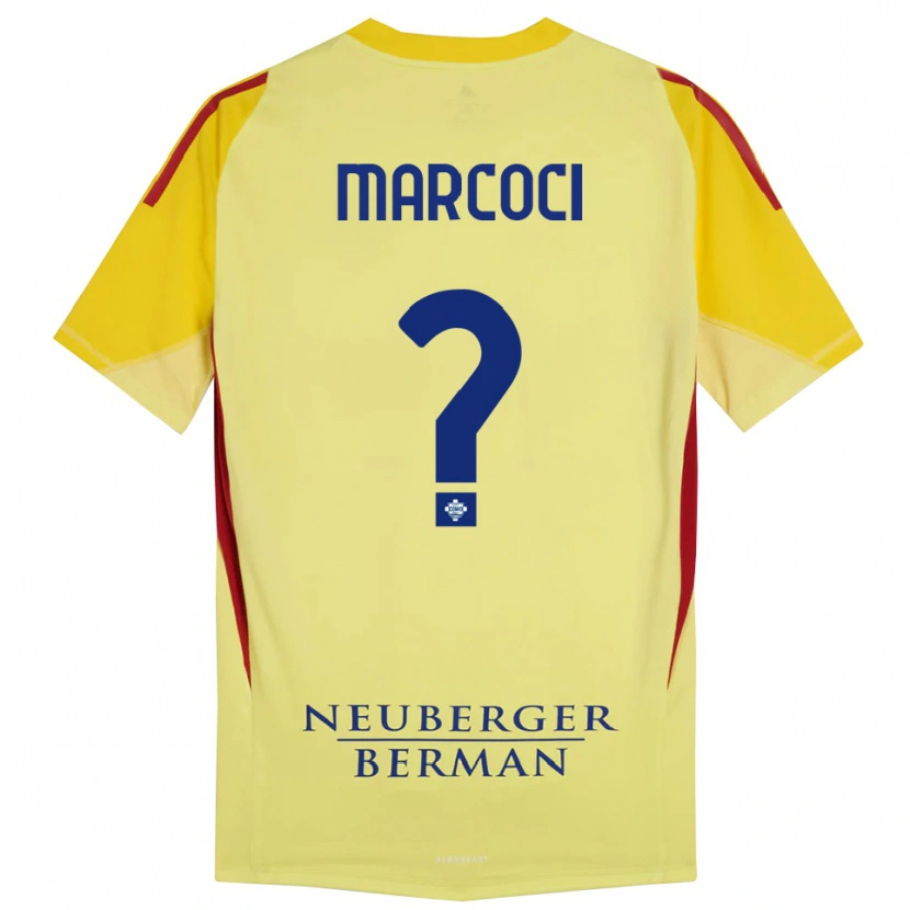 Danxen Herren Alexandru Marcoci #0 Trikot Hellgelb Schwarz Torwarttrikot 2025/26