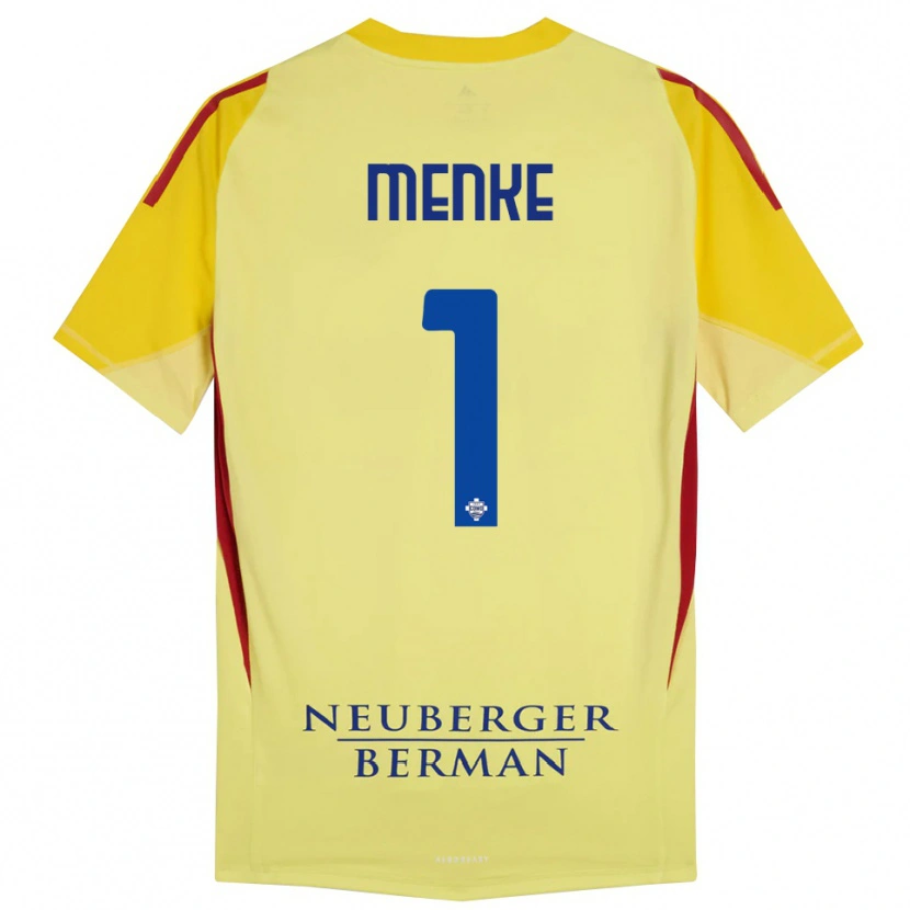 Danxen Herren Henrique Menke #1 Trikot Hellgelb Schwarz Torwarttrikot 2025/26
