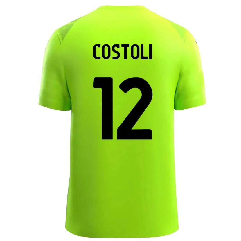 Danxen Herren Luca Costoli #12 Trikot Rasen Grün Schwarz Torwarttrikot 2025/26