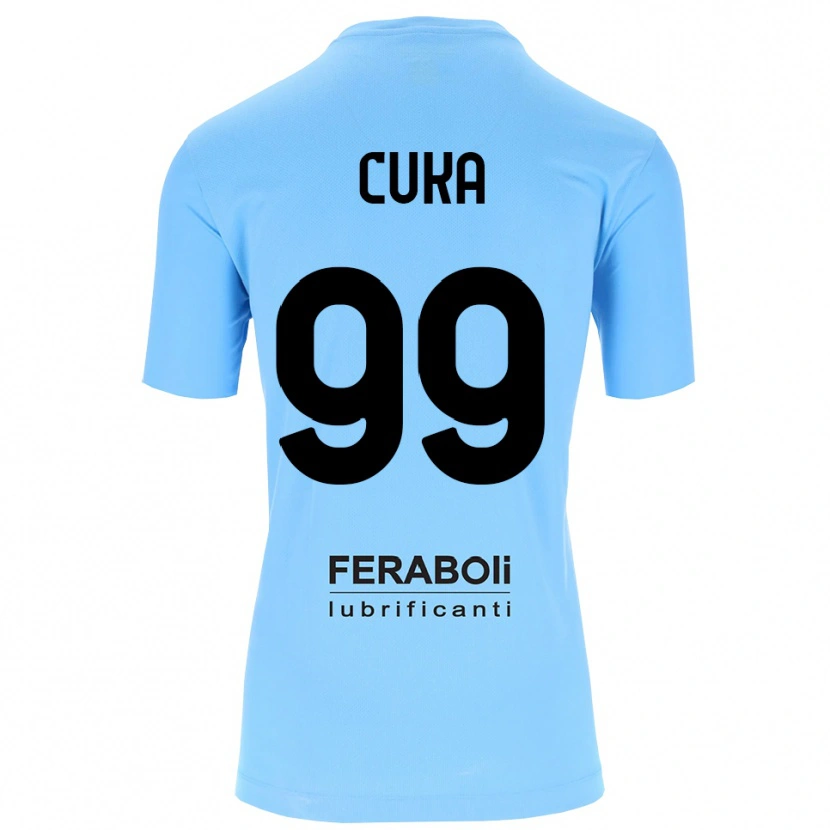 Danxen Herren Samuel Cuka #99 Trikot Himmelblau Schwarz Torwarttrikot 2025/26