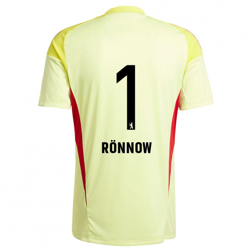 Danxen Herren Frederik Rönnow #1 Trikot Hellgelb Schwarz Torwarttrikot 2025/26