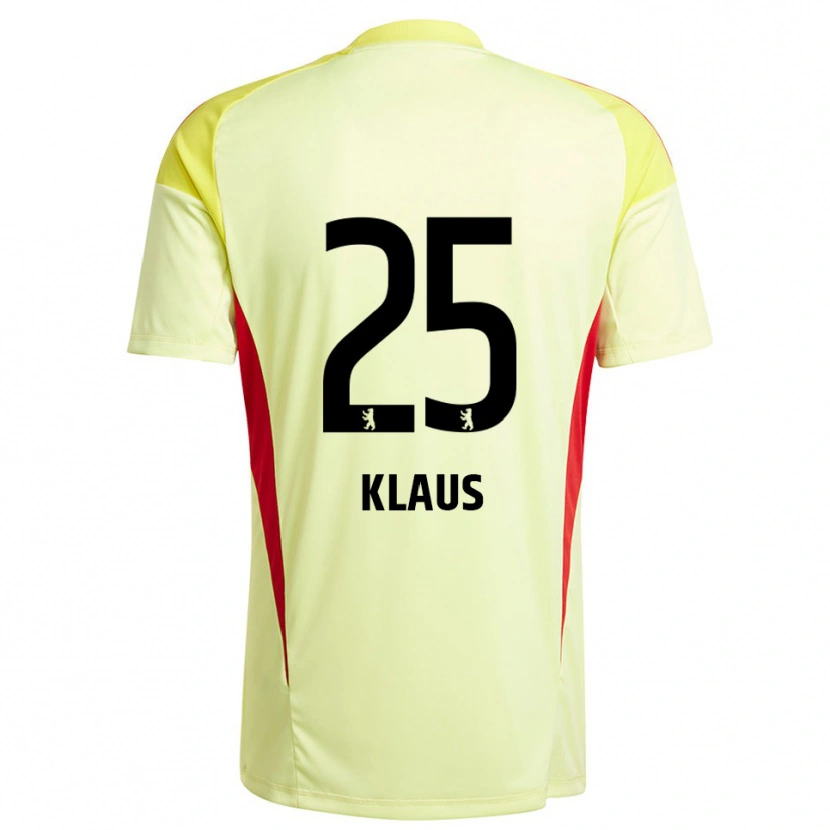 Danxen Herren Carl Klaus #25 Trikot Hellgelb Schwarz Torwarttrikot 2025/26