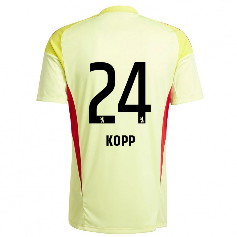 Danxen Herren Marvin Kopp #24 Trikot Hellgelb Schwarz Torwarttrikot 2025/26