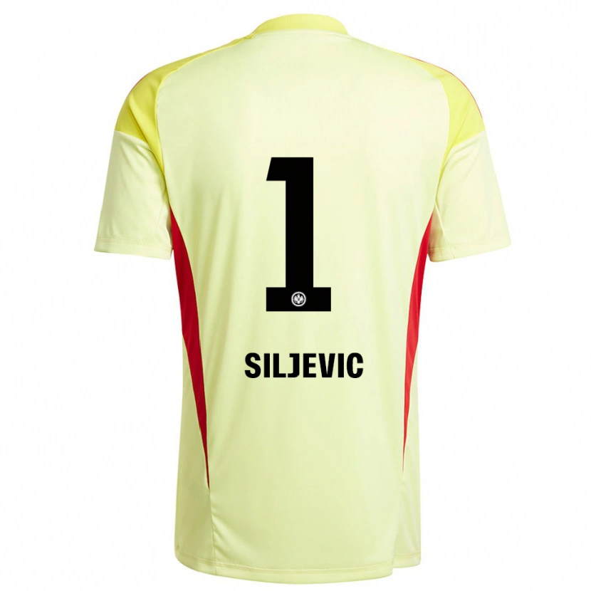 Danxen Herren Amil Siljevic #1 Trikot Hellgelb Schwarz Torwarttrikot 2025/26