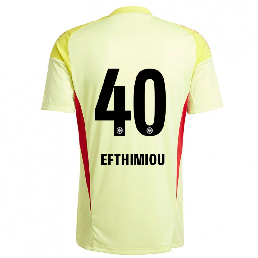 Danxen Herren Sissis Efthimiou #40 Trikot Hellgelb Schwarz Torwarttrikot 2025/26
