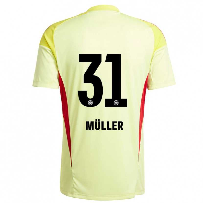 Danxen Herren Laurin Müller #31 Trikot Hellgelb Schwarz Torwarttrikot 2025/26