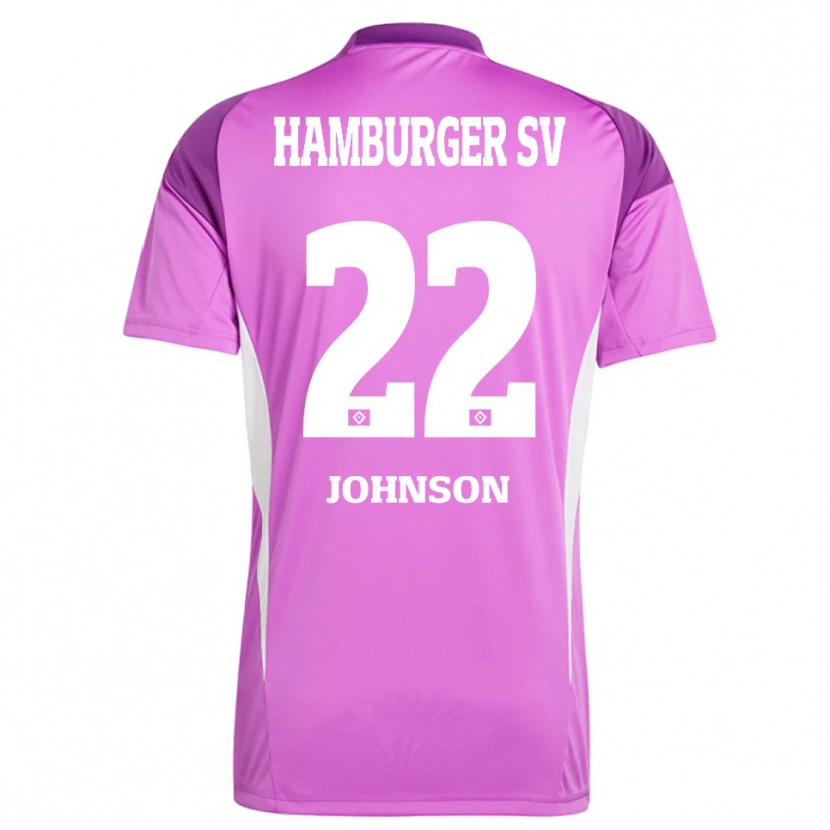 Danxen Herren Emmanuel Johnson #22 Trikot Flieder Weiß Lila Torwarttrikot 2025/26