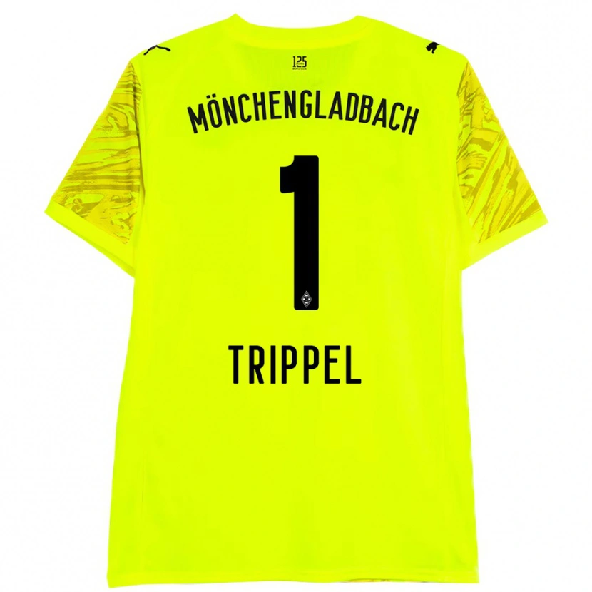 Danxen Herren Marcello Trippel #1 Trikot Gelb Schwarz Torwarttrikot 2025/26