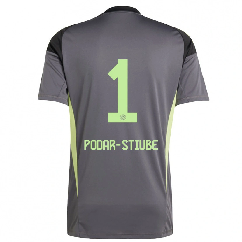 Danxen Herren David Podar-Stiube #1 Trikot Schwarz Grün Gelb Torwarttrikot 2025/26