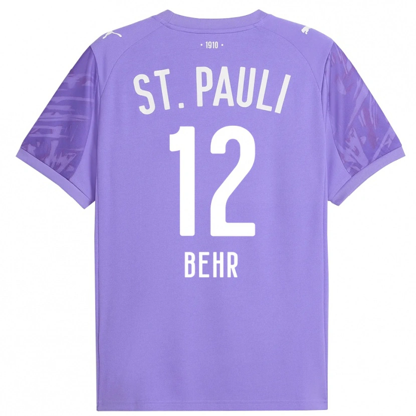 Danxen Herren Juri Behr #12 Trikot Mittel Lila Schwarz Torwarttrikot 2025/26