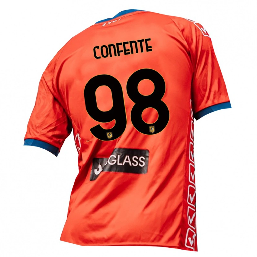 Danxen Herren Alessandro Confente #98 Trikot Rot Orange Torwarttrikot 2025/26