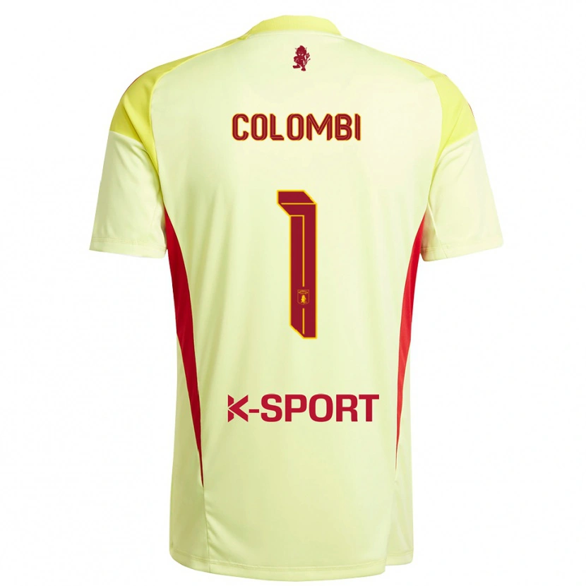 Danxen Herren Simone Colombi #1 Trikot Hellgelb Rot Torwarttrikot 2025/26