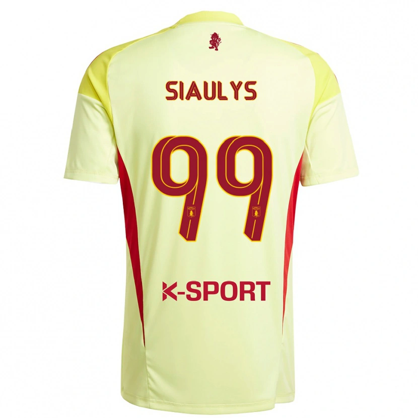 Danxen Herren Ovidijus Siaulys #99 Trikot Hellgelb Rot Torwarttrikot 2025/26