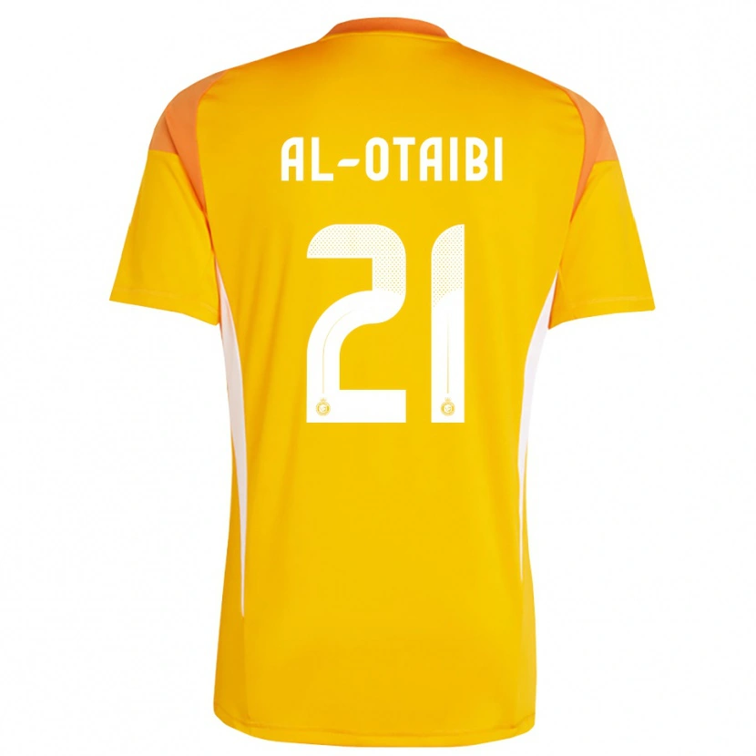 Danxen Herren Abdulrahman Al-Otaibi #21 Trikot Orange Gelb Weiß Torwarttrikot 2025/26