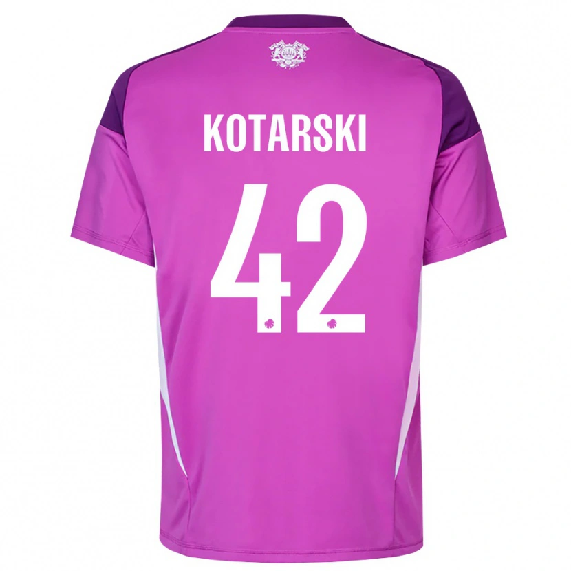 Danxen Herren Dominik Kotarski #42 Trikot Flieder Lila Weiß Torwarttrikot 2025/26