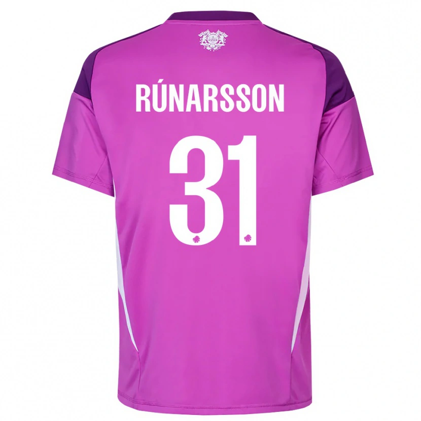 Danxen Herren Rúnar Alex Rúnarsson #31 Trikot Flieder Lila Weiß Torwarttrikot 2025/26