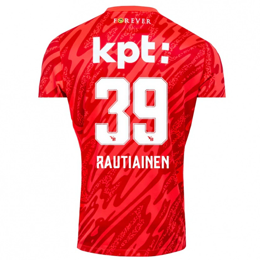 Danxen Herren Iina Rautiainen #39 Trikot Rot Weiß Torwarttrikot 2025/26
