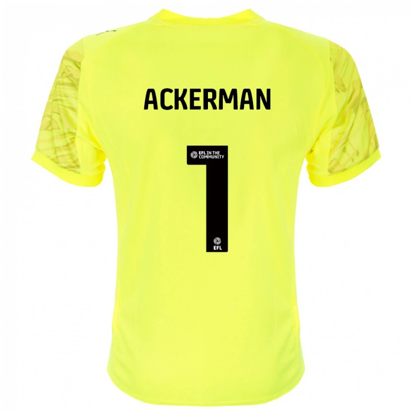 Danxen Herren Emily Ackerman #1 Trikot Gelb Schwarz Torwarttrikot 2025/26