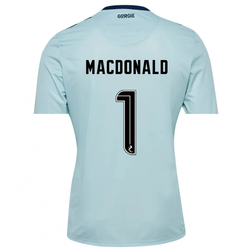 Danxen Herren Jamie MacDonald #1 Trikot Hellblau Schwarz Torwarttrikot 2025/26