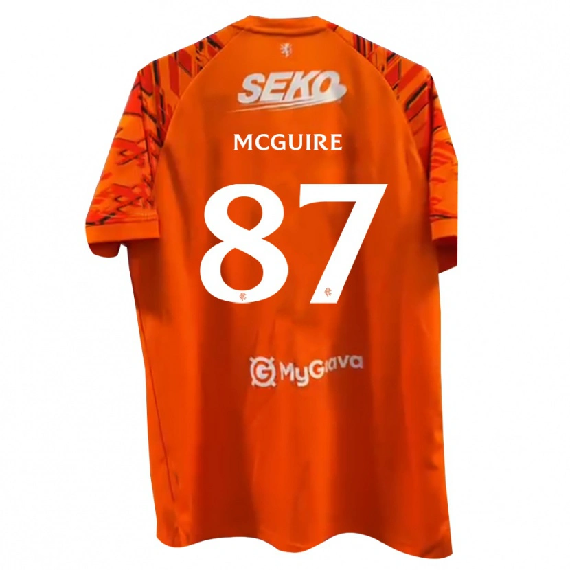 Danxen Herren Rydnn McGuire #87 Trikot Orange Weiß Torwarttrikot 2025/26
