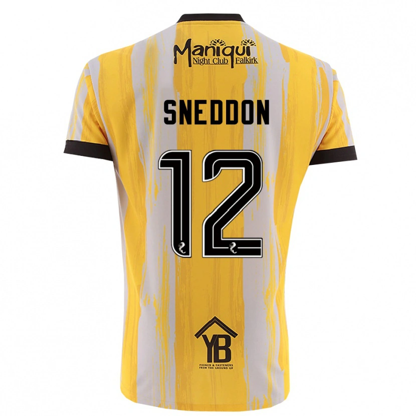 Danxen Herren Jamie Sneddon #12 Trikot Gelb Schwarz Torwarttrikot 2025/26