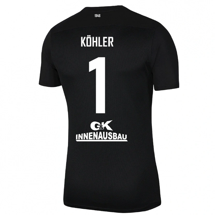 Danxen Herren Lucas Köhler #1 Trikot Schwarz Weiß Torwarttrikot 2025/26