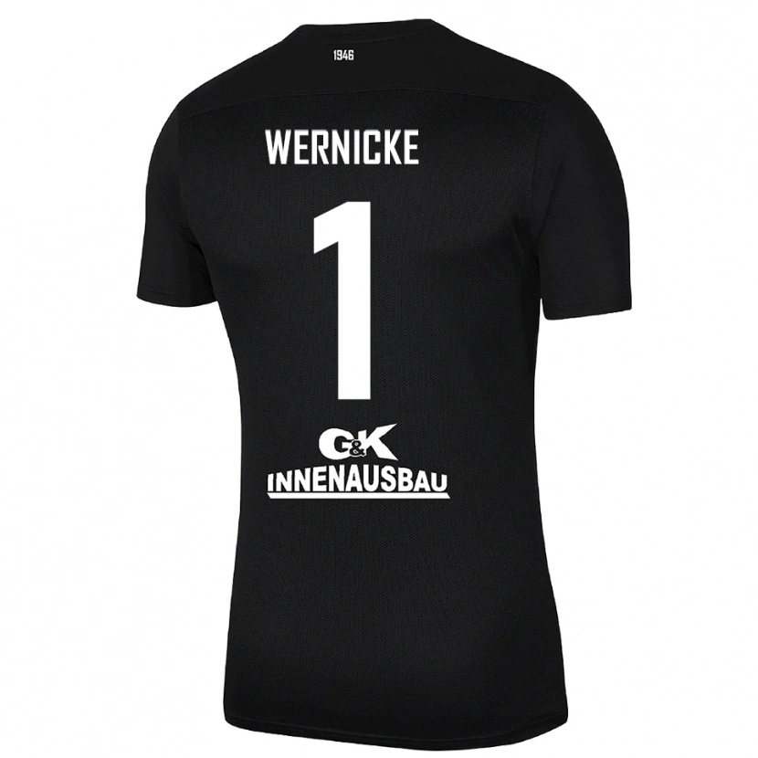 Danxen Herren Samuli Wernicke #1 Trikot Schwarz Weiß Torwarttrikot 2025/26