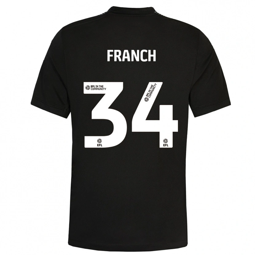 Danxen Herren Adrianna Franch #34 Trikot Schwarz Weiß Torwarttrikot 2025/26