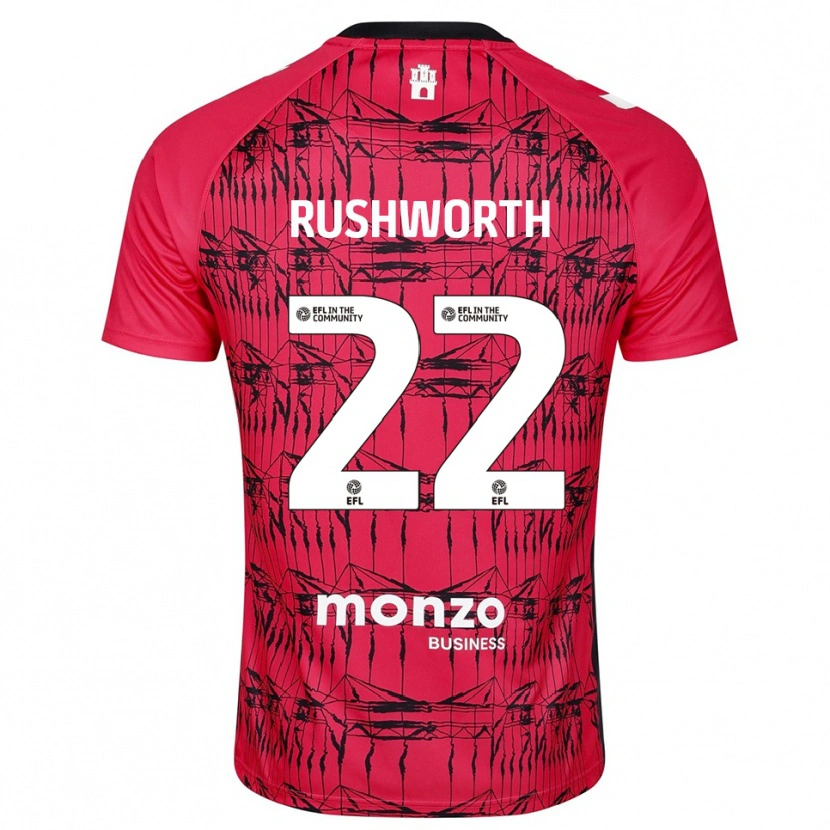 Danxen Herren Carl Rushworth #22 Trikot Rot Weiß Torwarttrikot 2025/26