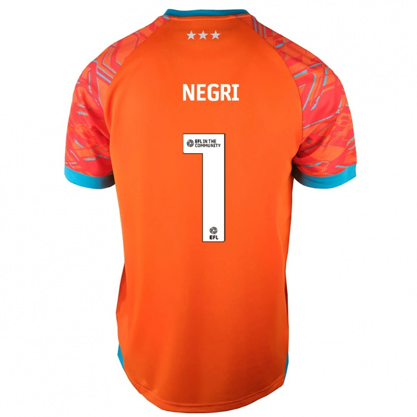 Danxen Herren Natalia Negri #1 Trikot Orange Weiß Torwarttrikot 2025/26